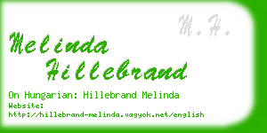 melinda hillebrand business card